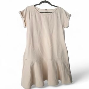 Free People Peachy Cream Sweatshirt Dress